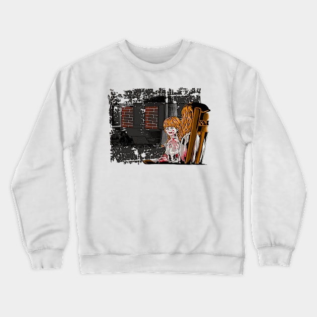 The doll Annabelle Crewneck Sweatshirt by Shadowbyte91